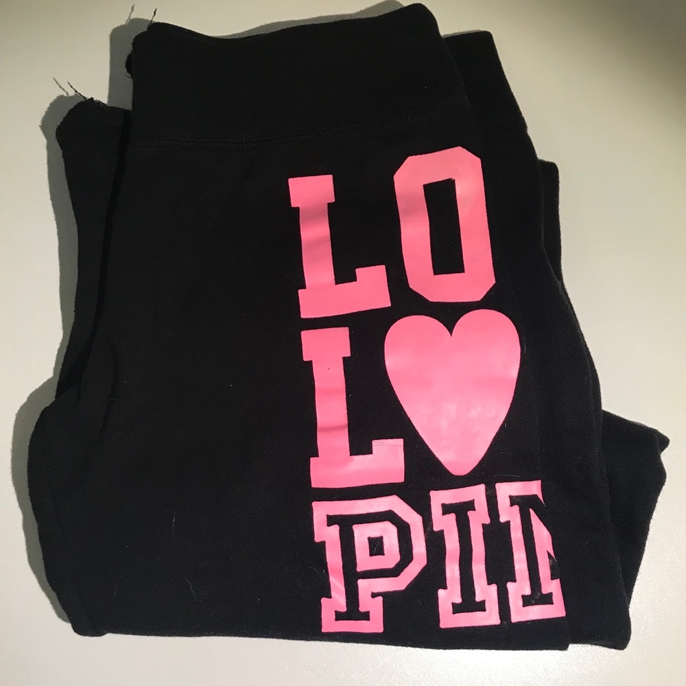 Victoria’s Secret Pink Black sweatpants